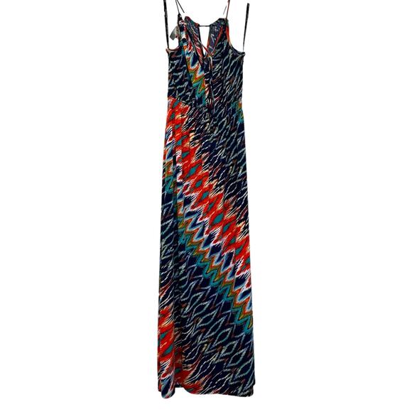 Bisou Bisou Maxi Halter Dress in Multi-Color Print - Picture 3 of 14